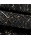 Narzuta velvet 220x240 Victoria 1 czarna/złota