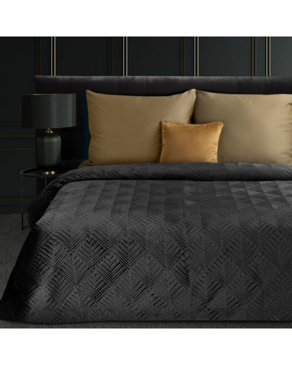 Narzuta velvet 220x240 Victoria 2A czarna