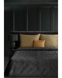 Narzuta velvet 220x240 Victoria 2A czarna