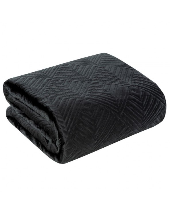 Narzuta velvet 220x240 Victoria 2A czarna