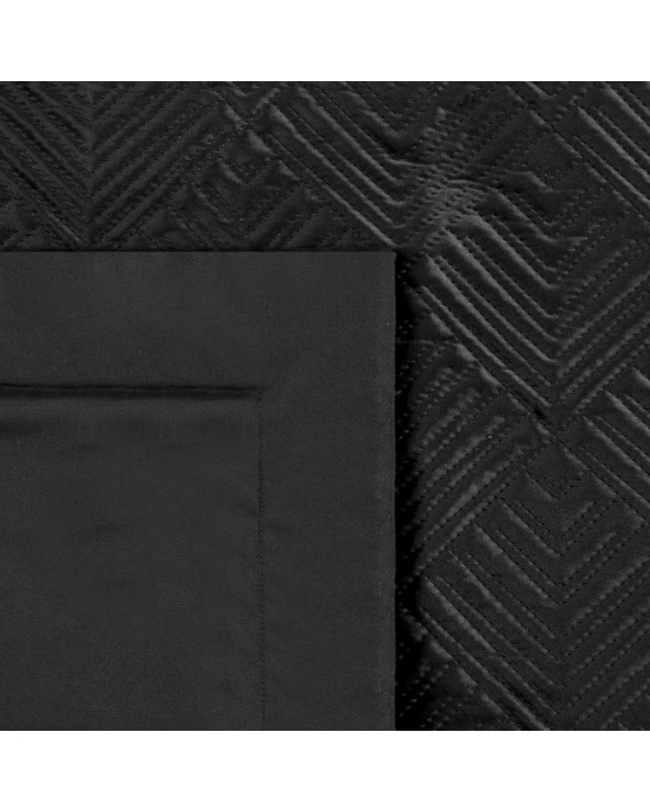 Narzuta velvet 220x240 Victoria 2A czarna