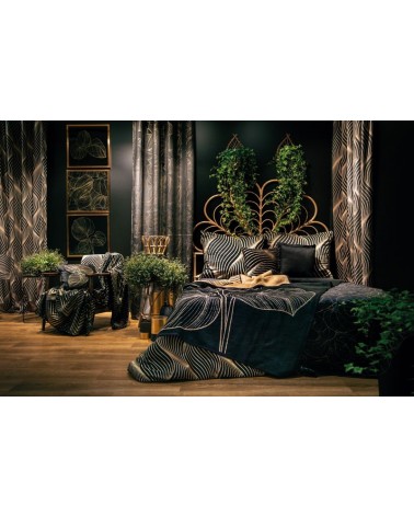 Narzuta velvet 260x280 Victoria 2A czarna