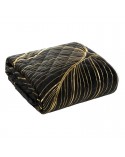 Narzuta velvet 170x210 Victoria 4 czarna/złota