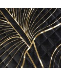 Narzuta velvet 170x210 Victoria 4 czarna/złota