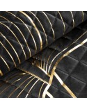 Narzuta velvet 170x210 Victoria 4 czarna/złota
