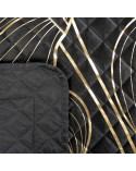 Narzuta velvet 170x210 Victoria 4 czarna/złota