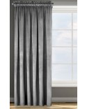 Zasłona welwetowa 135x300 Rosa stalowa