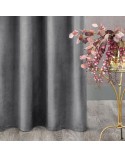 Zasłona welwetowa 135x300 Rosa stalowa