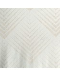 Zasłona welwetowa 140x250 Blanca 2 biała/złota z przelotkami
