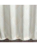 Zasłona welwetowa 140x250 Blanca 2 biała/złota z przelotkami