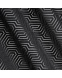 Zasłona welwetowa 140x250 Inga czarna z przelotkami