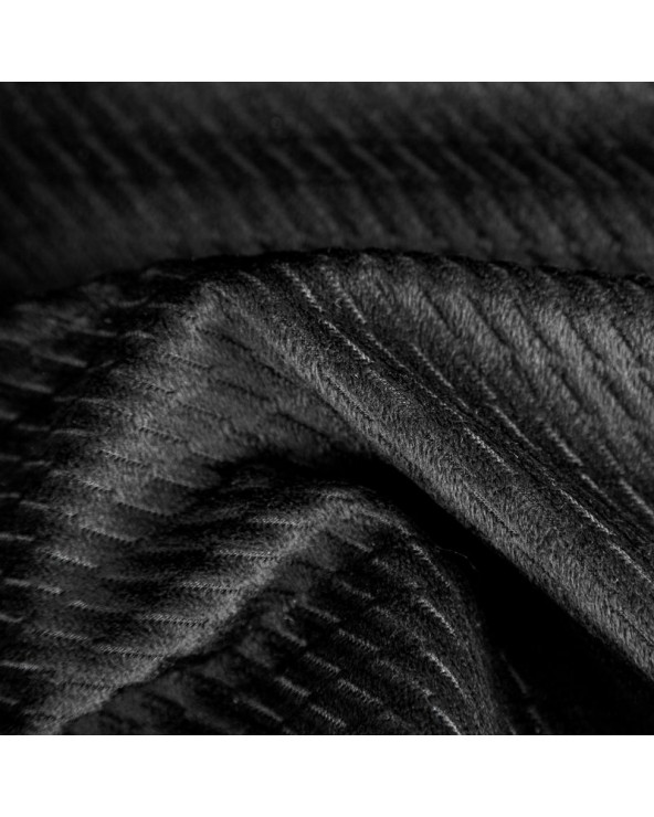 Zasłona welwetowa 140x250 Eliza czarna z przelotkami
