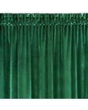 Zasłona welwetowa 140x300 Samanta ciemnozielona