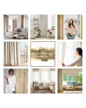Zasłona welwetowa 140x250 Wera cappuccino z przelotkami