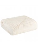 Koc pluszowy 150x200 Blanca 4 biały/złoty