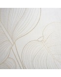 Koc pluszowy 150x200 Blanca 4 biały/złoty