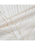 Koc pluszowy 150x200 Blanca 4 biały/złoty