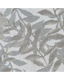 Zasłona w liście 140x250 Hariet szara/ecru z przelotkami