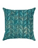 Poszewka velvet 45x45 Agata turkusowa/złota