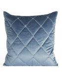 Poszewka velvet haftowana 45x45 Amareta niebieska