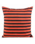 Poszewka velvet 45x45 Anax koralowa/czarna