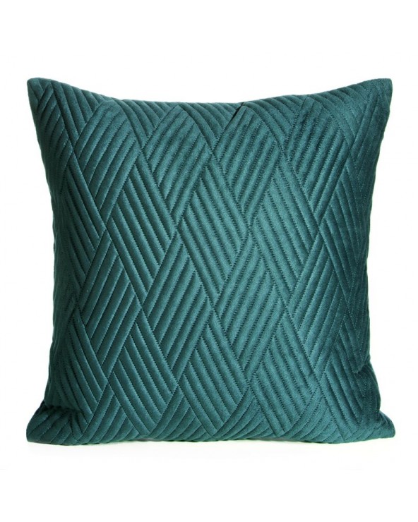 Poszewka velvet 40x40 Ariel 1 ciemnoturkusowa