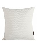 Poszewka velvet 40x40 Ariel 1 kremowa