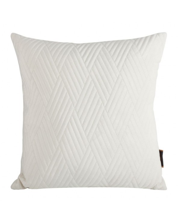 Poszewka velvet 40x40 Ariel 1 kremowa
