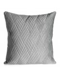 Poszewka velvet 40x40 Ariel 1 srebrna