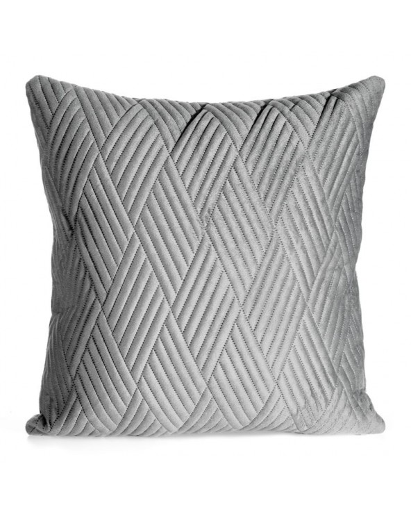 Poszewka velvet 40x40 Ariel 1 srebrna