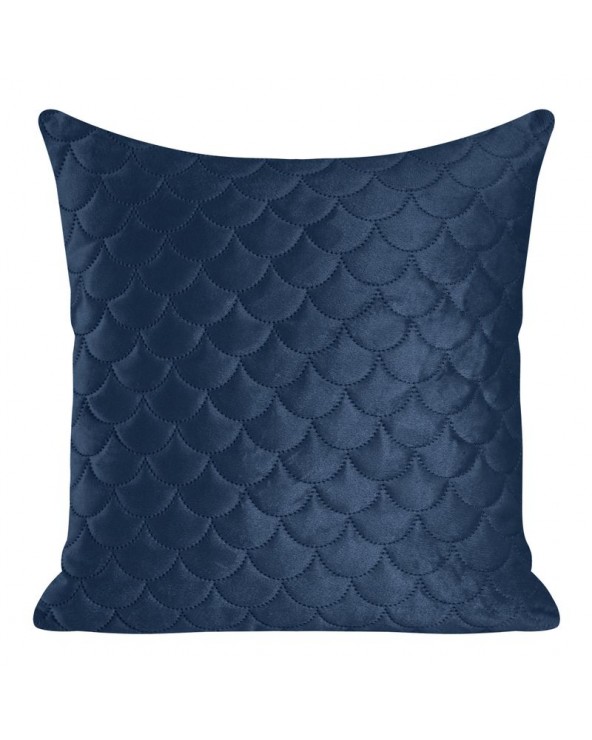 Poszewka velvet 40x40 Ariel granatowa