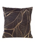 Poszewka velvet 45x45 Asteja czarna/beżowa
