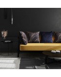 Poszewka velvet 45x45 Asteja czarna/beżowa