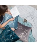 Poszewka velvet 45x45 Blink 35 szara