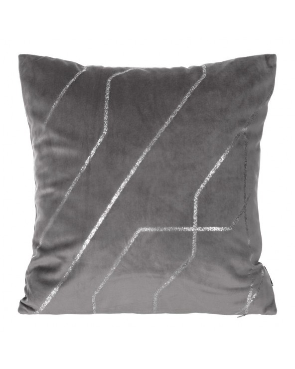 Poszewka velvet 45x45 Blink 37 szara Eurofirany Poszewka velvet 45x45 Blink 37 szara