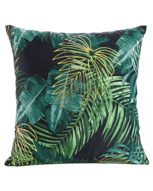 Poszewka velvet 40x40 Davos czarna/złota