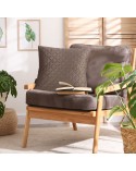Poszewka velvet 40x40 Dimon kremowa