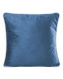 Poszewka velvet 45x45 Fotyn 2 granatowa
