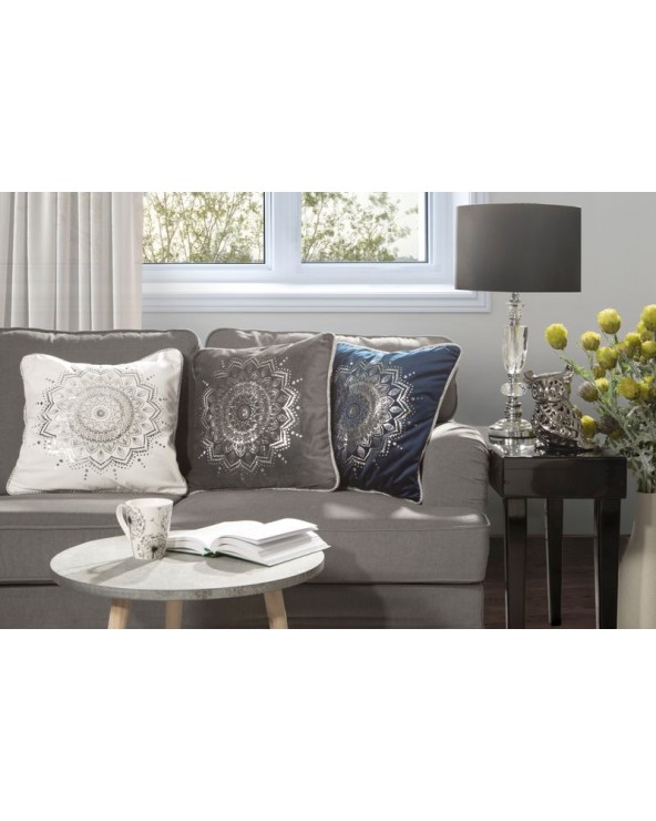 Poszewka velvet 45x45 Fotyn 2 srebrna