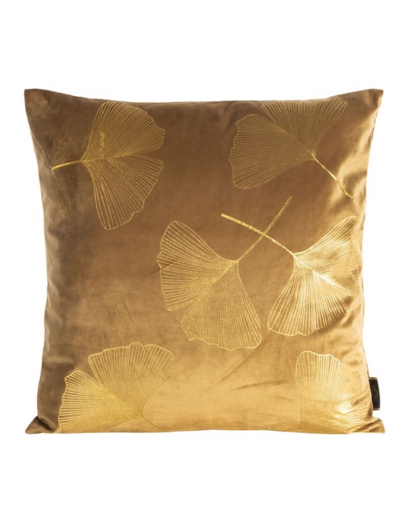 Poszewka velvet 45x45 Ginko 1 miodowa