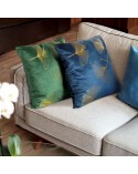 Poszewka velvet 45x45 Ginko 1 srebrna