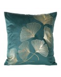 Poszewka velvet 45x45 Ginko ciemnozielona