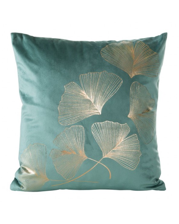 Poszewka velvet 45x45 Ginko miętowa