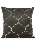 Poszewka velvet 45x45 Gisel czarna/złota