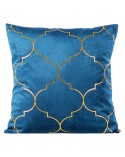 Poszewka velvet 45x45 Gisel granatowa/złota