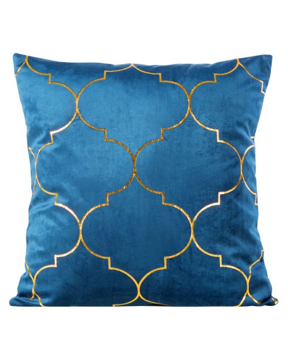 Poszewka velvet 45x45 Gisel granatowa/złota Eurofirany Poszewka velvet 45x45 Gisel granatowa/złota