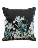 Poszewka velvet 40x40 Maja 2 czarna/niebieska