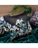 Poszewka velvet 40x40 Maja 2 czarna/niebieska
