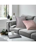Poszewka velvet 40x40 Marsala kremowa