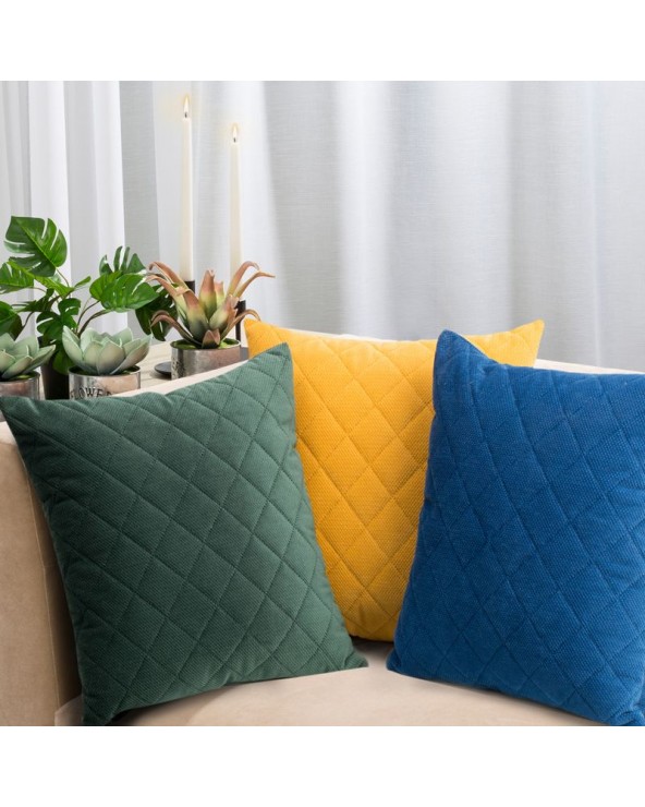 Poszewka velvet 40x40 Milo ciemnozielona